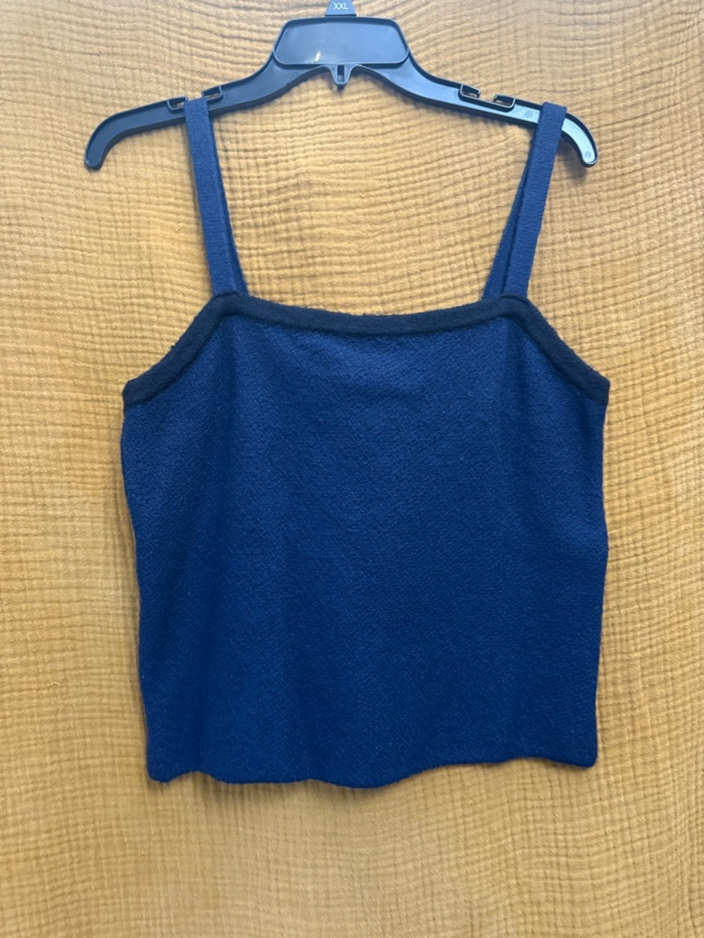 Classic Navy Knit Slim-Strap Cami